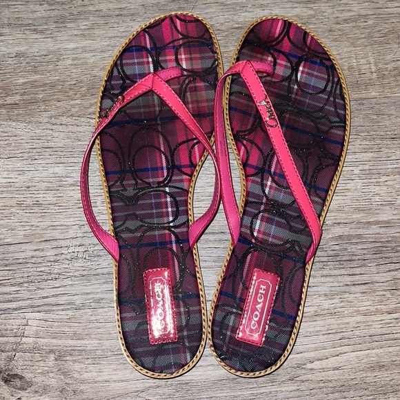 Coach flip flops size 10B Delvynn - Picture 1 of 8